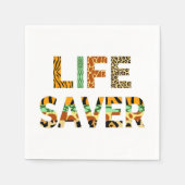 野生生物セーバー スタンダードカクテルナプキン (正面)