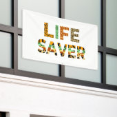 野生生物セーバー 横断幕 (ビルの外側)