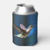 野生生物ハミングバード写真 缶クーラー (缶正面)