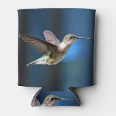野生生物ハミングバード写真 缶クーラー (正面)