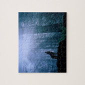 野生生物パズル深いウッズウルフ ジグソーパズル (縦)