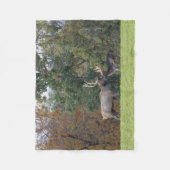 野生生物フリース フリースブランケット (正面)