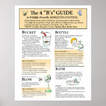 野生生物フレンドリー蚊ソリューションポスター