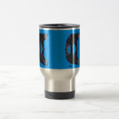 野生生物ブラックベアーブラックコーヒーカップを飲む トラベルマグ (中央)