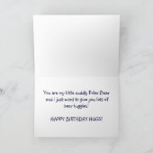 野生生物ベアーズアニマルラバーズデザイン カード (内部)