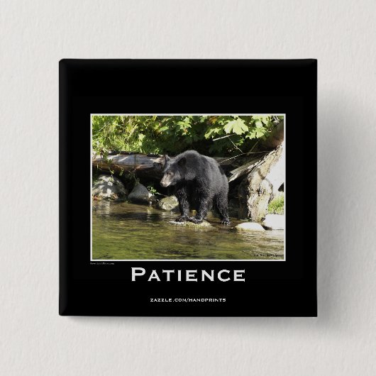 野生生物ベアーズアニマルラバーズデザイン 缶バッジ (正面)