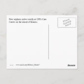 野生生物ベビー孤児 – ボルネオのかわいいベビー ポストカード (裏面)