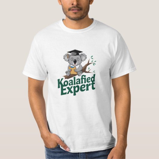 野生生物ユーモアのある愛好家のためのコアラ・グラフィックス Tシャツ (正面)