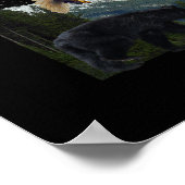 野生生物リーダーシップやる気を起こさせるアートポスター ポスター (角)