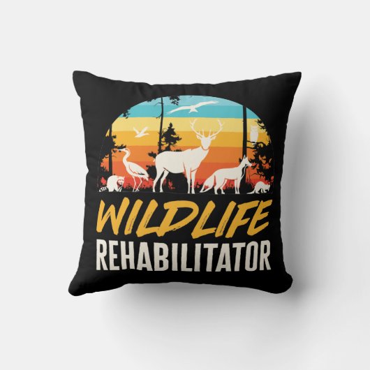 野生生物保護活動家 クッション (裏面)
