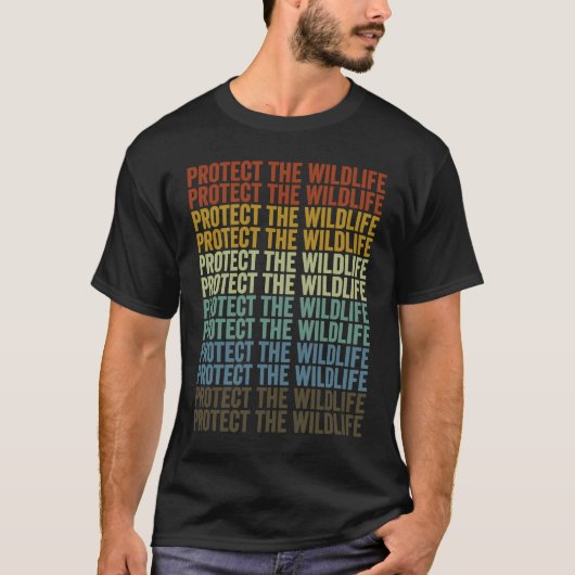 野生生物保護飼育者植物学 Tシャツ (正面)