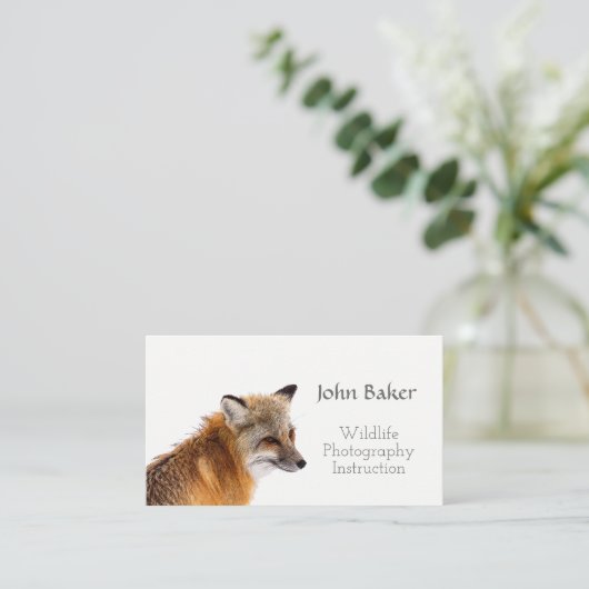 野生生物写真指導名刺 名刺 (スタンド正面)
