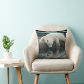 野生生物写真白熊 クッション (椅子)