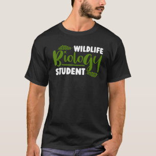 野生生物学学生生物学者キッズ Tシャツ