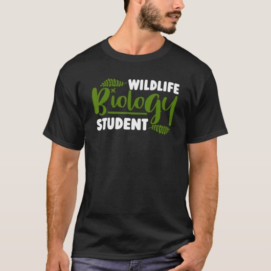 野生生物学学生生物学者キッズ Tシャツ (正面)