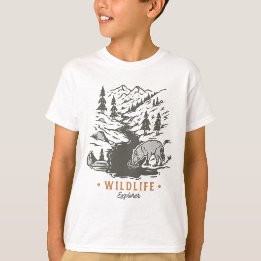 野生生物探査機 Tシャツ (正面)