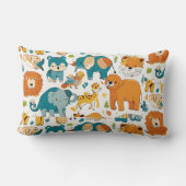 「野生生物疑問に思の枕コレクションを通して」 ランバークッション (裏面)