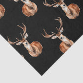 野生生物素朴の鹿の水色 薄葉紙 (詳細)