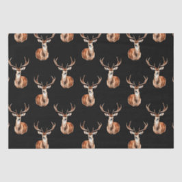 野生生物素朴の鹿の水色 薄葉紙