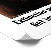 野生生物絶滅のポスター ポスター (角)