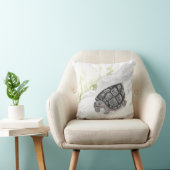 野生生物自然森林水色カメ クッション (椅子)