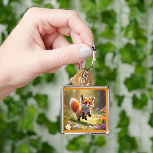 「野生生物遊のシーン」 キーホルダー (手)