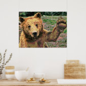 野生生物15 ぼやけ ポスター (キッチン)