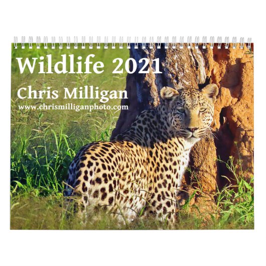 野生生物2021 by Chris Milligan カレンダー (カバー)