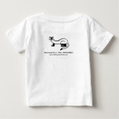 野生生物 – かわいいフェレット大好き – 動物グラフィック ベビーTシャツ (裏面)