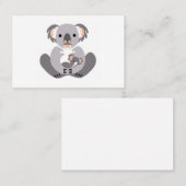野生生物 – カドリーKOALA – オーストラリア – 有袋動物 名刺 (正面/裏面)