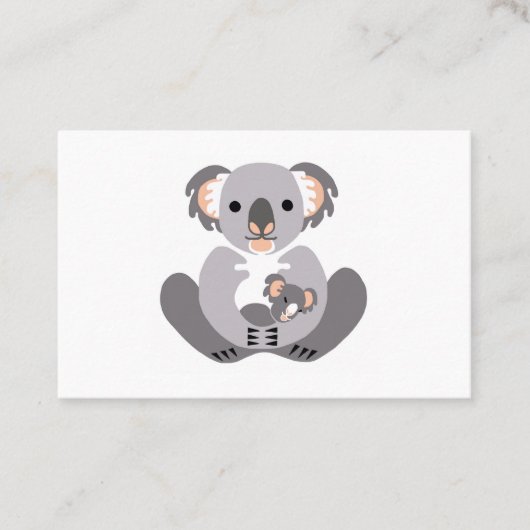 野生生物 – カドリーKOALA – オーストラリア – 有袋動物 名刺 (正面)