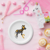 野生生物 – ケープ狩り犬 – アフリカの野生犬 –  ペーパープレート (パーティー)