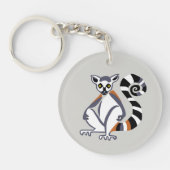 野生生物 – リングや輪尾LEMUR – 絶滅危惧動物 –  キーホルダー (正面)