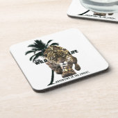 野生生物、森の冒険Tシャツボタン コースター (左側)