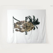 野生生物、森の冒険Tシャツボタン タペストリー (正面(横))