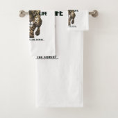 野生生物、森の冒険Tシャツボタン バスタオルセット (インサイチュ)