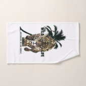 野生生物、森の冒険Tシャツボタン バスタオルセット (ハンドタオル)