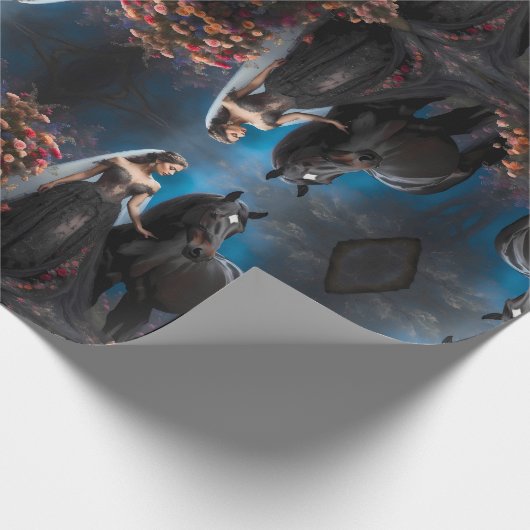 野生生物&自然包装紙 ラッピングペーパー (角)