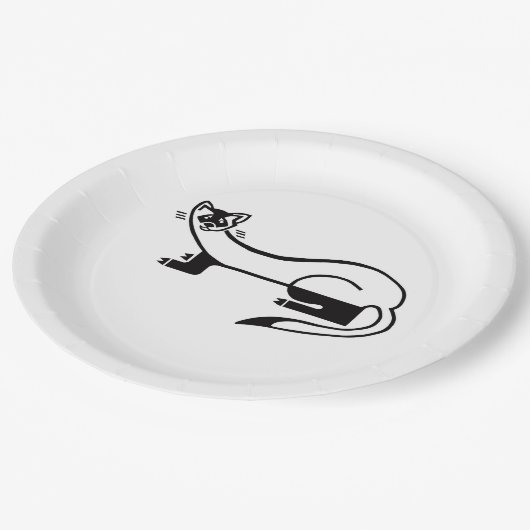 野生生物 – 黒足型FERRET -自然-パーティー ペーパープレート (アングル)