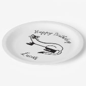 野生生物 – 黒足FERRET -ハッピーバースデー- ペーパープレート (アングル)