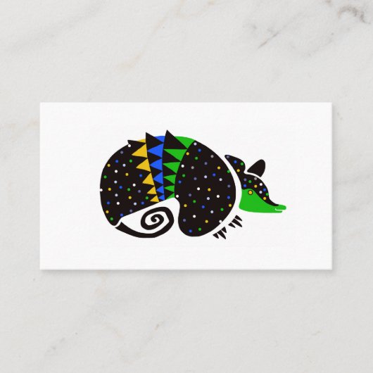 野生生物 – 3バンドARMADILLO -自然 – 動物 – コーリングカード (正面)