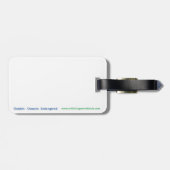 野生生物 – Blue DOLPHIN – 海洋 – 海洋 –  ラゲッジタグ (裏面横)