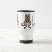 野生生物 – Happy QUOKKA – 保護 – 自然 トラベルマグ (中央)