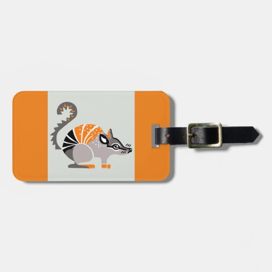 野生生物 – NUMBAT – 有袋動物 – オレンジ ラゲッジタグ (正面横)