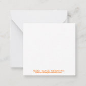 野生生物 – NUMBAT – 絶滅危惧動物 – 緑 ノートカード (裏面)