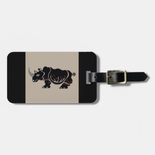 野生生物 – RHINOCEROS – 絶滅危惧動物 ラゲッジタグ