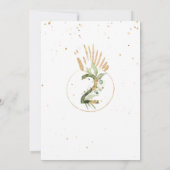 野生男女兼用のサファリの誕生日の招待状2 招待状 (裏面)