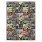 野生疑問に思:オーストラリアのフォトコラージュの魅惑 テーブルクロス (正面)