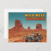 野生疑問に思 ポストカード (正面/裏面)