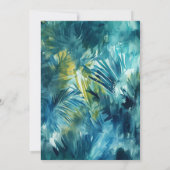 野生素晴らしの爬虫類と3歳の誕生日パーティー 招待状 (裏面)